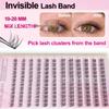 DIY Cluster False Eyelashes Set - Fish Tail Tri-Cluster Self-Grafting Lashes