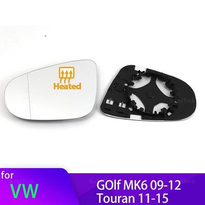 Autó bal jobb hátsó szárny oldalsó fűthető tartós tükörüveg VW Volkswagen Golf 6 MK6 5K 2009-2012 Touran 2011-2015