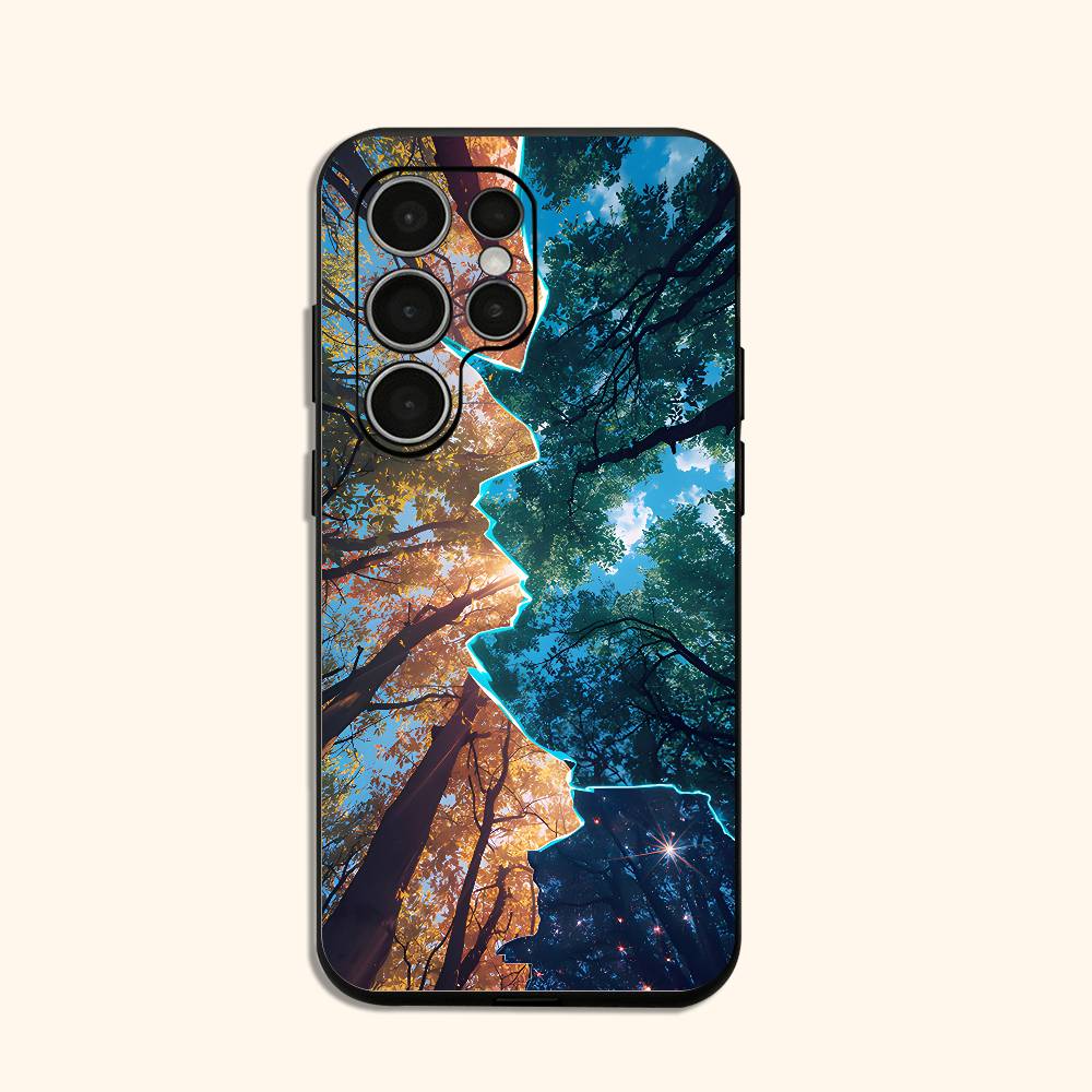 

Landscape Splicing Phone Case For Samsung S24,25,23,22,21,20 Plus Ultra 5G Lite Shockproof Cover Samsung S20plus5G