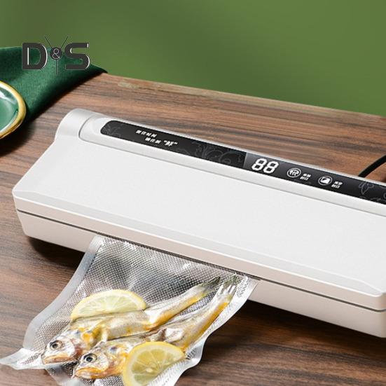 Vacuum Sealer Digital Display 60KPa Strong Suction Fully Automatic Dry Wet Dual Use Food Vacuum Sealer Machine with Vacuum Bags