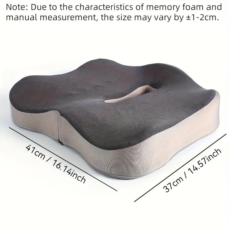 Seat Cushion Ergonomically Designed Memory Sponge Pad Suitable for Office Chairs and Wheelchairs