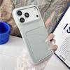 Solid Color Lychee Grain PU Leather Wallet Case For iPhone 12 13 14 15 16 17 Pro Max Luxury Card Slot Hard Protective Back Cover