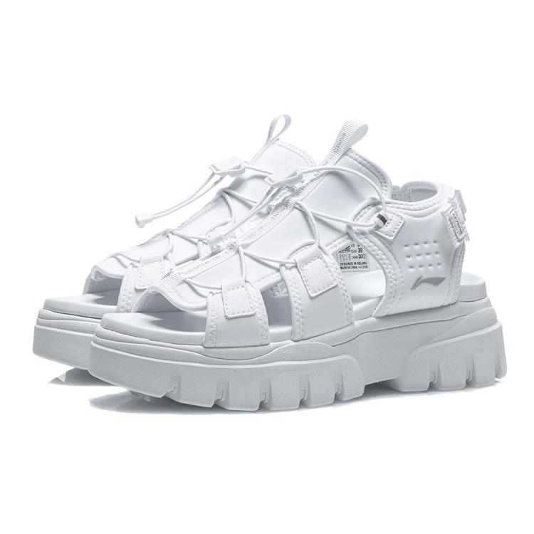 Li Ning LN Wandersandalen für Damen, Standardgröße, Weiß, AGUR016-2