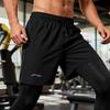Li-Ning Comfortable Simple Versatile Breathable Shorts Anti-Embarrassment Two-Piece Sports Long Pants Men bottoms YZMB-LSKV407-1+YULV023-1