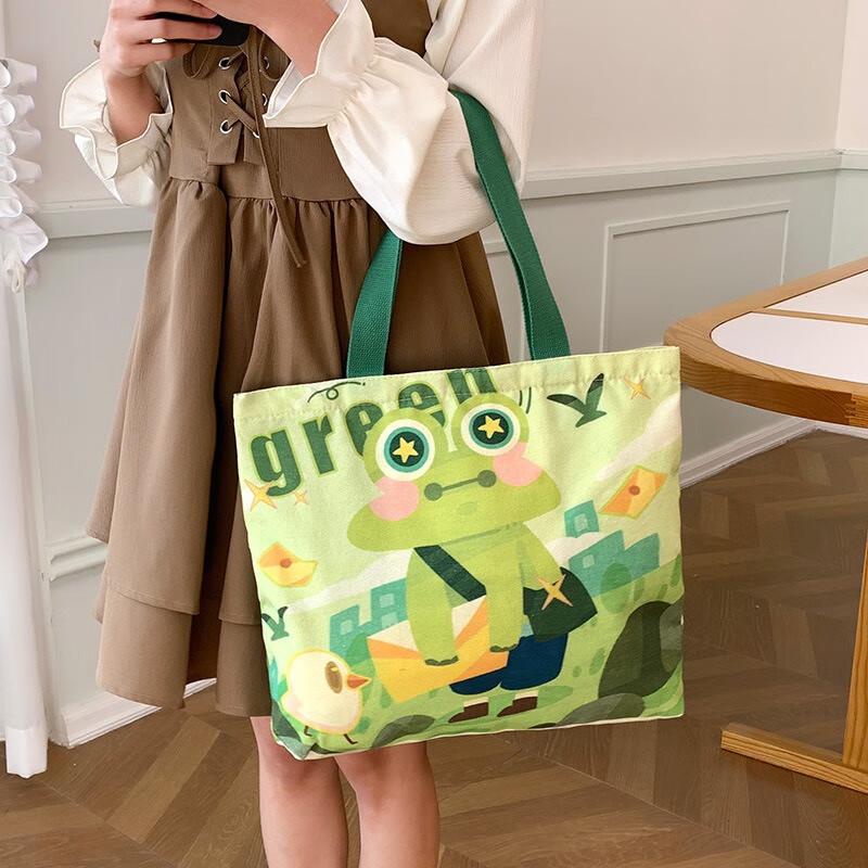Fumede Frog Postman Canvas Shoulder Bag