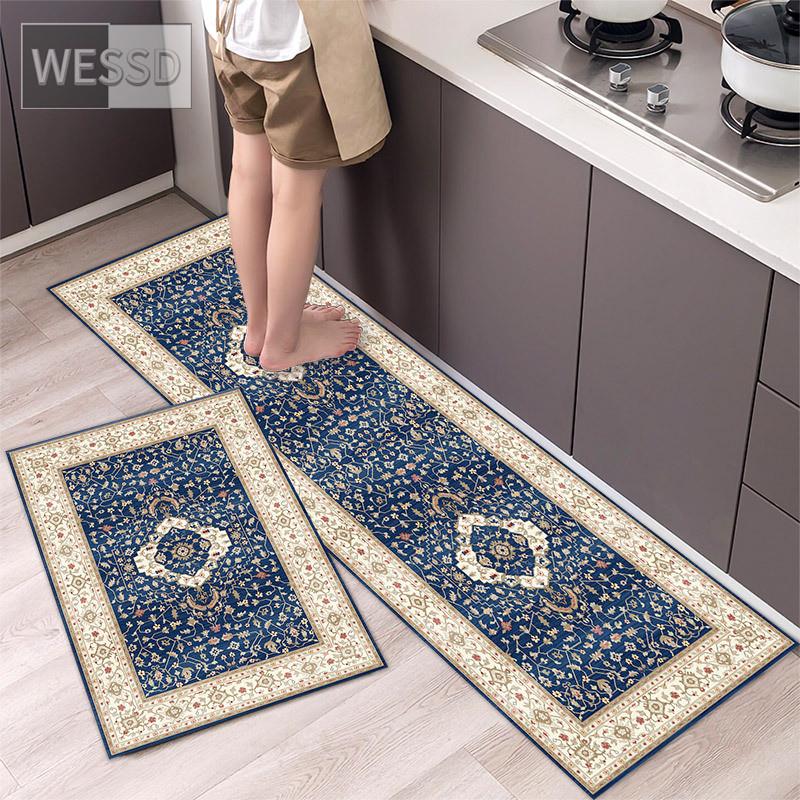 Faptoena Set Di 2 Tappeti Da Cucina Per Halloween – Motivo Casa Infestata, Antiscivolo, Lavabili, 43x119 Cm E 43x76 Cm, Decorazione Pavimento