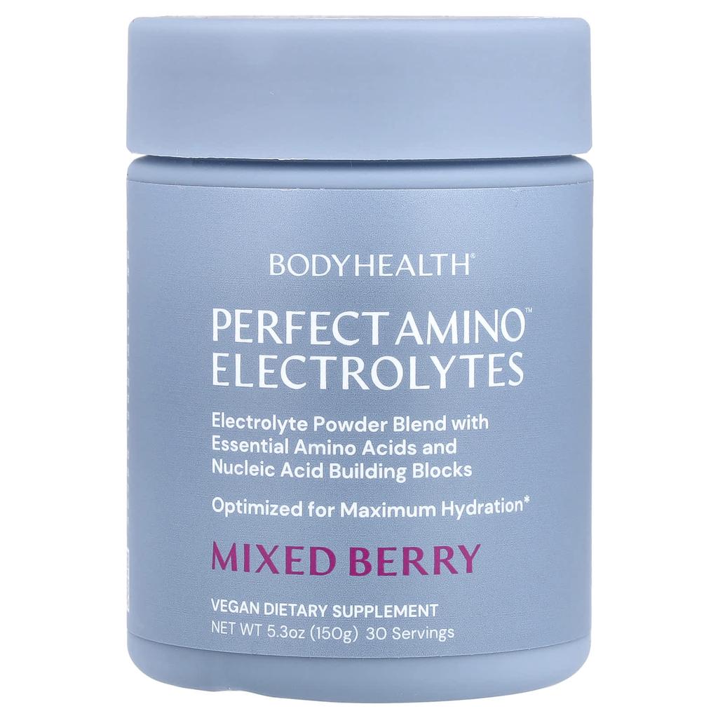 BodyHealth, Perfect Amino™ Electrolytes, Mixed Berry, 5.3 oz (150 g)