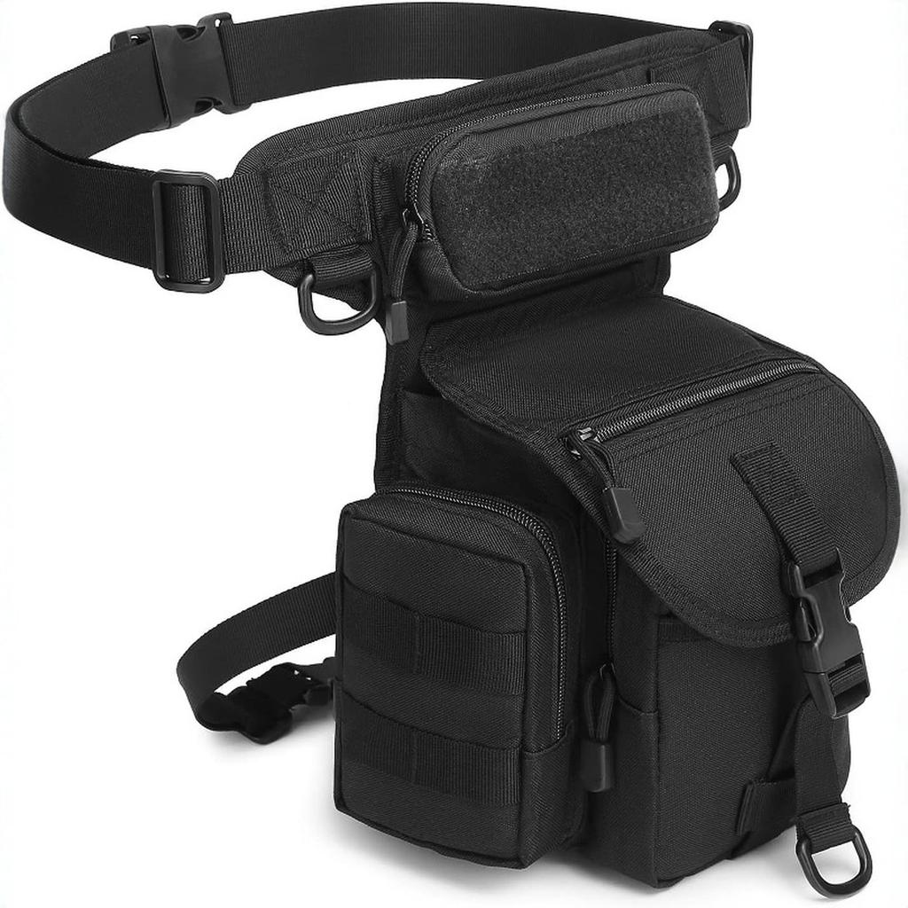 Nylon Drop Leg Tasche Wander Hüfttasche für Männer & Frauen - Motorrad/Fahrrad Radfahren Fahren Reise Outdoor Sport Bauchtasche