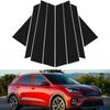 For Kia Niro 2016 2017-2022 Glossy Black Pillar Posts Door Window Trim Cover Car Exterior Moulding Stickers Auto Decal