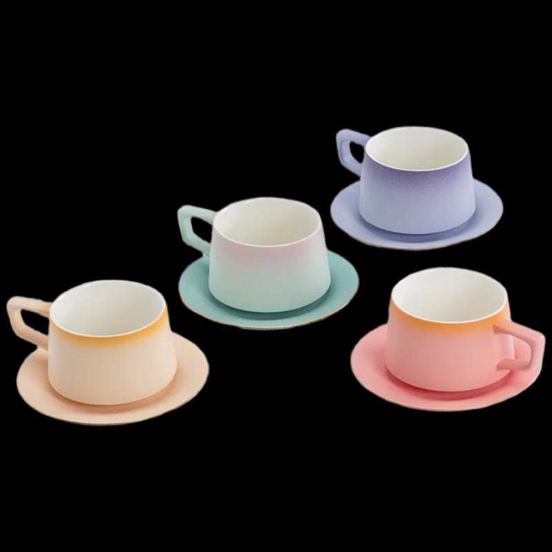 Nanshan Mr. Ceramic Coffee Cup Set with Saucer & Spoon