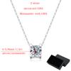 Smyoue 1-2CT Certified D Color Moissanite Pendants for Women Classic Wedding Necklace Original S925  Silver Jewelry GRA