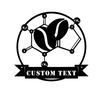 Custom Caffeine Molecule Metal Wall Art Personalized Science Decor Kitchen Sign