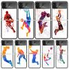 Basketball Basket Dunk Phone Case For Samsung Galaxy Z Flip3 Flip4 Flip5 Flip6 Flip7 For Z Flip 7 6 5 4 3 5G Hard Folding Cover