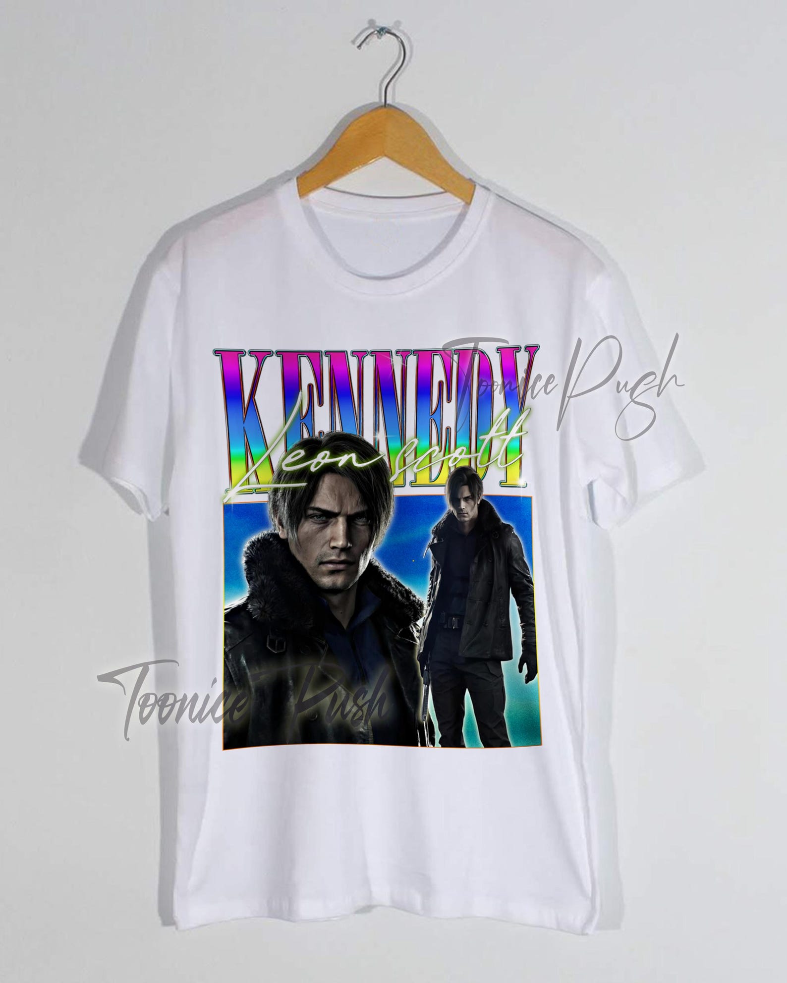 Leon kennedy shirt, Vintage style Retro graphic design T shirt and leon sweaT shirt S
