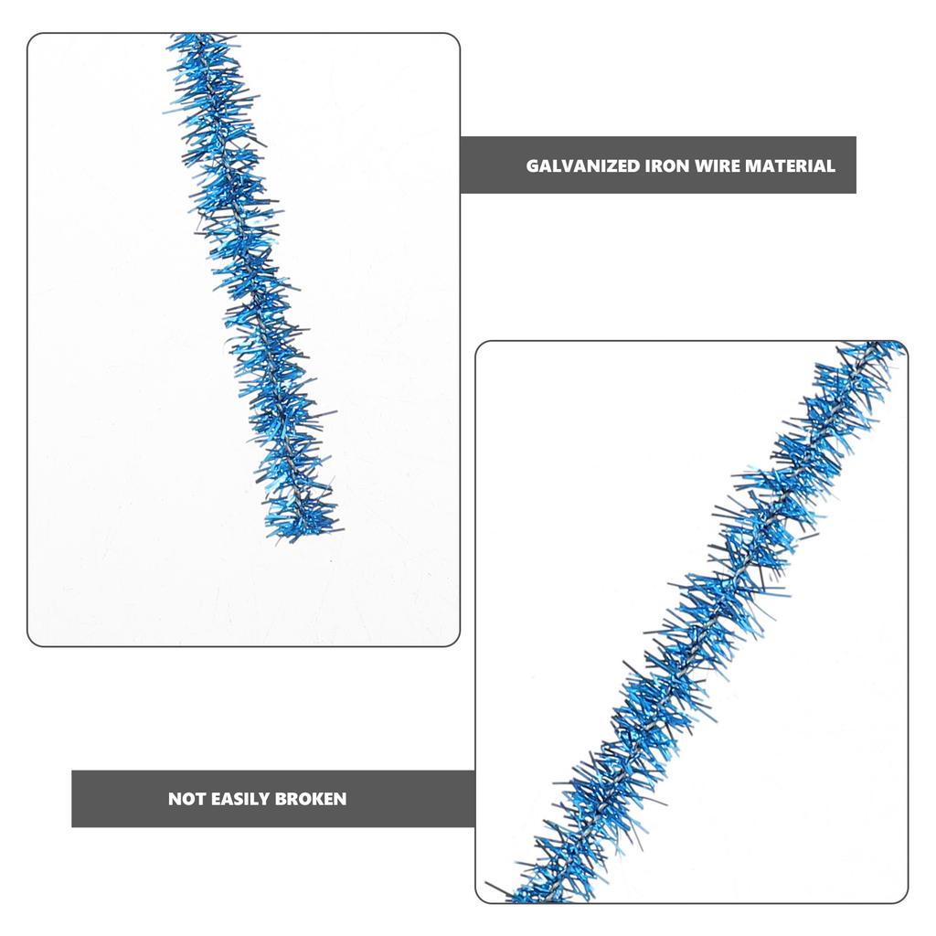 100Pcs Glitter Twisted Stems DIY Craft Material 30Cm Length Creative Gift Party Favors Christmas Decoration for Kids Imagination