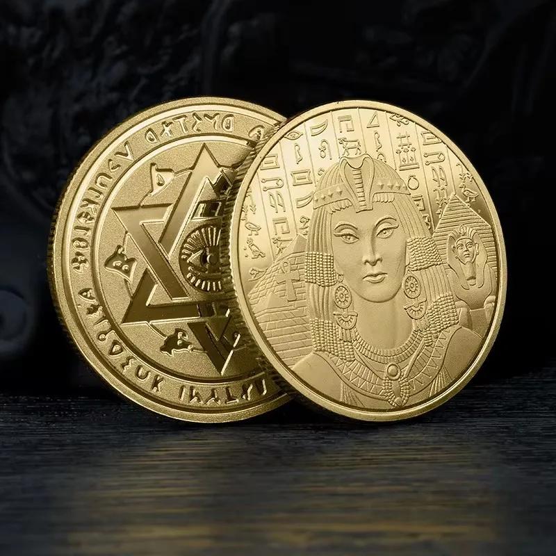 Greek Cleopatra Coins Collectibles Tourist Attractions Egypt Trade Lucky Coins Production Collection Commemorative Medals