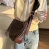 Large Capacity Bag for Women 2025 New Trend Retro Fashion Single Shoulder Crossbody Bag Wide Strap Niche Versatile Tote Bag