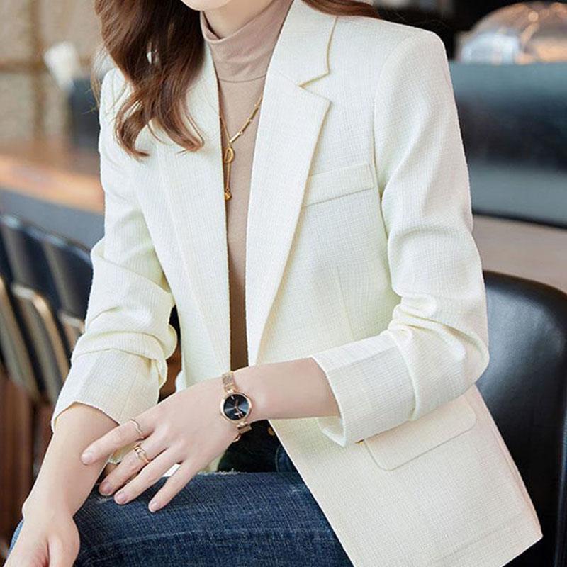 Spring Autumn Suit Outerwear Fashion Women's Coat Top High End Casual Plaid Suit Jacket Korean Women Receive High Prais