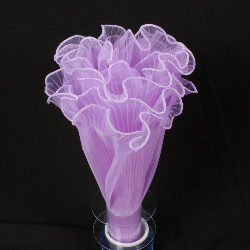 28cmx4Yards Flower Bouquet Wrapping Pearl Wave Yarn Pearl Edges Gift Packaging Supply Lace Mesh Material Bouquet Wrapping Paper