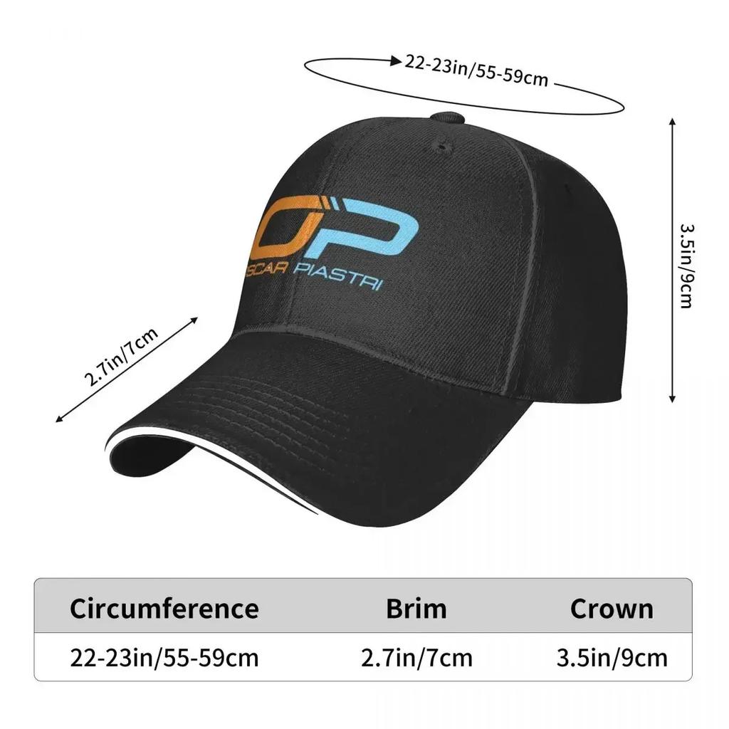 Oscar Piastri Logo Baseball Cap Luxury Man Cap Rugby Hat Baseball Cap Girl'S Hats Men's