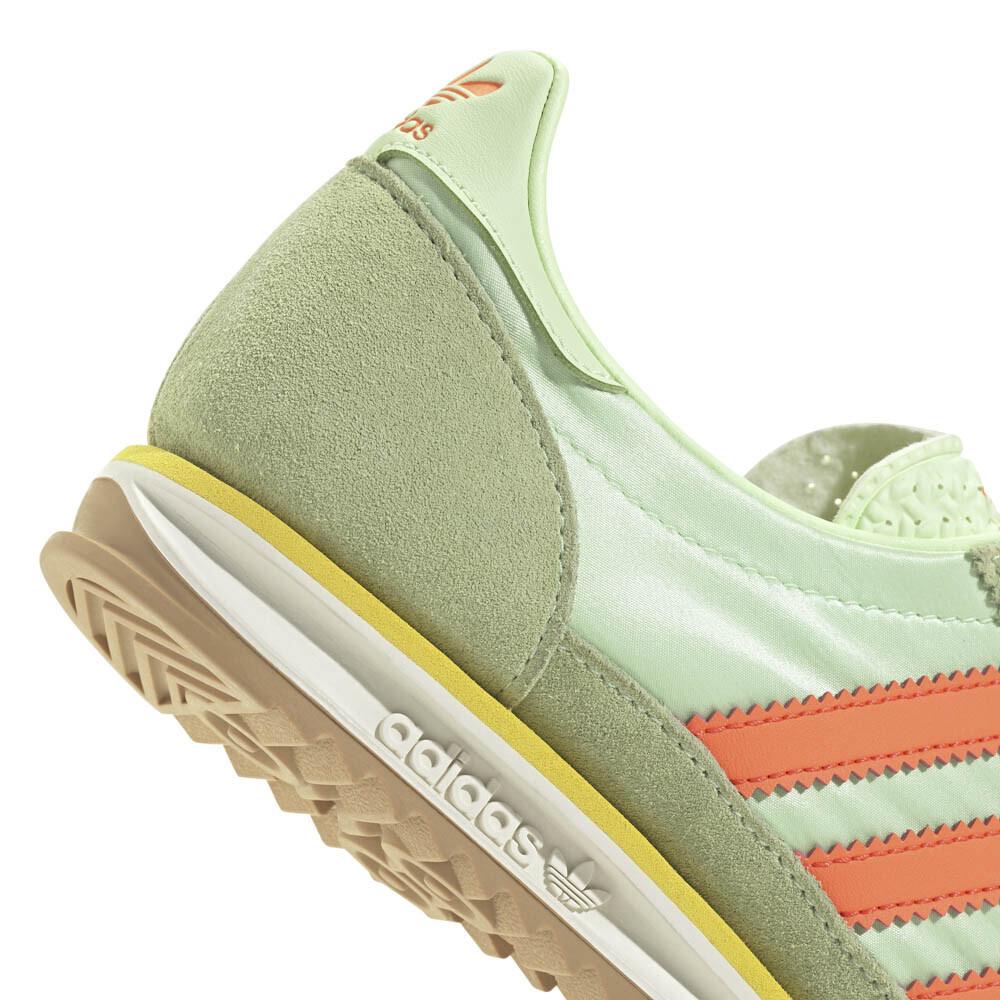 JI0197 Adidas Originals SL72 OG Semi Green Spark Solar Orange (Women's)