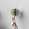 Butterfly Shaped Self Adhesive Wall Hooks No Drill Up To 8KG Load Bearing Hangers for Bathroom Kitchen Coat Towel Hanging