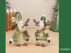 Cross-border Reindeer Plush Toy: Green Fabric Fawn Christmas Ornament for Hotel Window Display