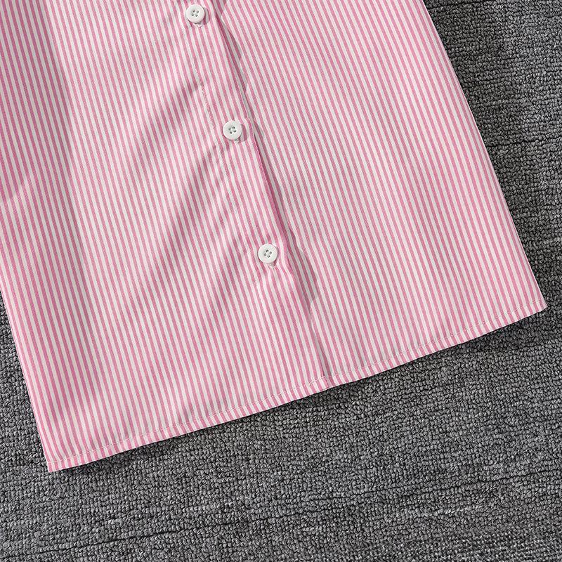 Toddler Teen Boys Girls Spring Striped Outfit Set Sizes 130-170cm