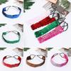 Costume Headwear Hair Accessories Sequin Headband Glitter Hairband Elastic Shiny Bow