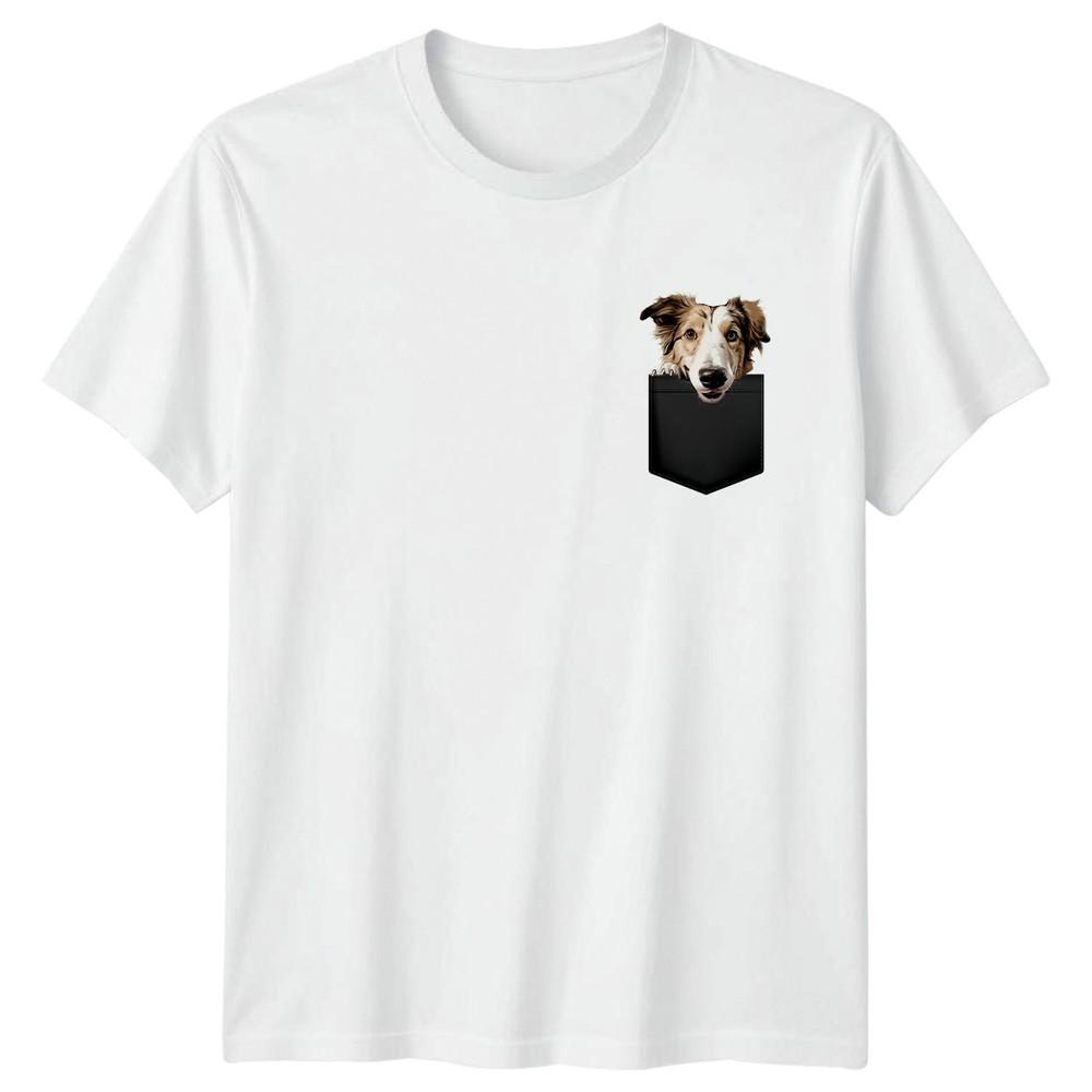 Dog In Pocket Dogs Animals Unisexs TShirt Unisexs Tee Graphic Pet Lover S