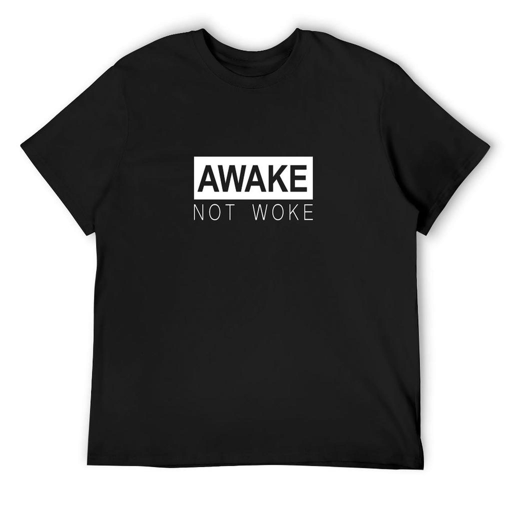 awake but not woke T-Shirt vintage t shirts kawaii clothes summer clothes mens fashion