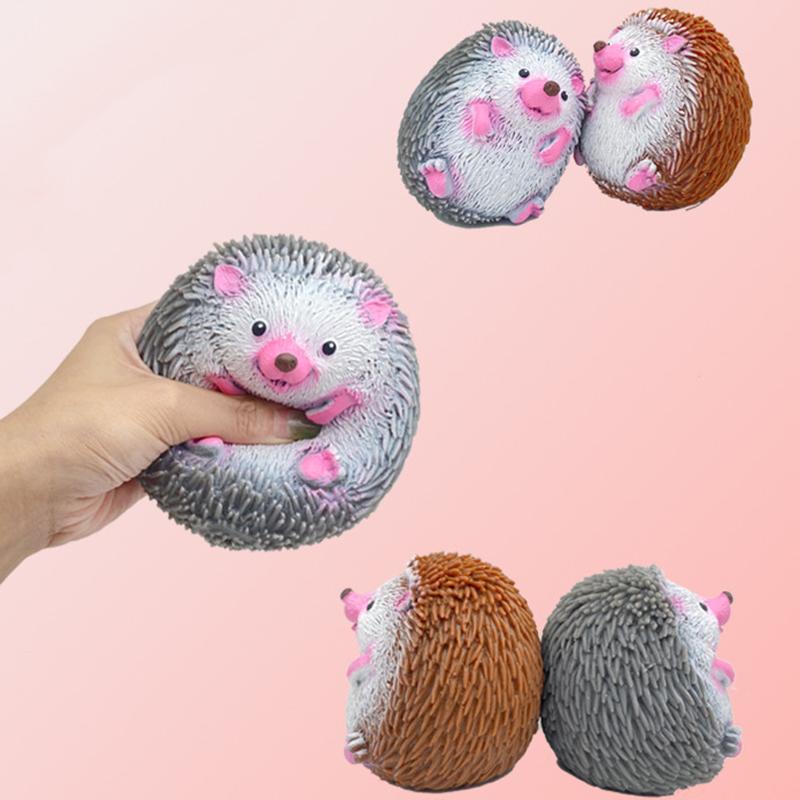 Funny Hedgehog Stress Ball Anti Stress Toys Pinch Anxiety Dough Ball Vent Toys Animals Stress Relief Fidget Toys For Kids Adult