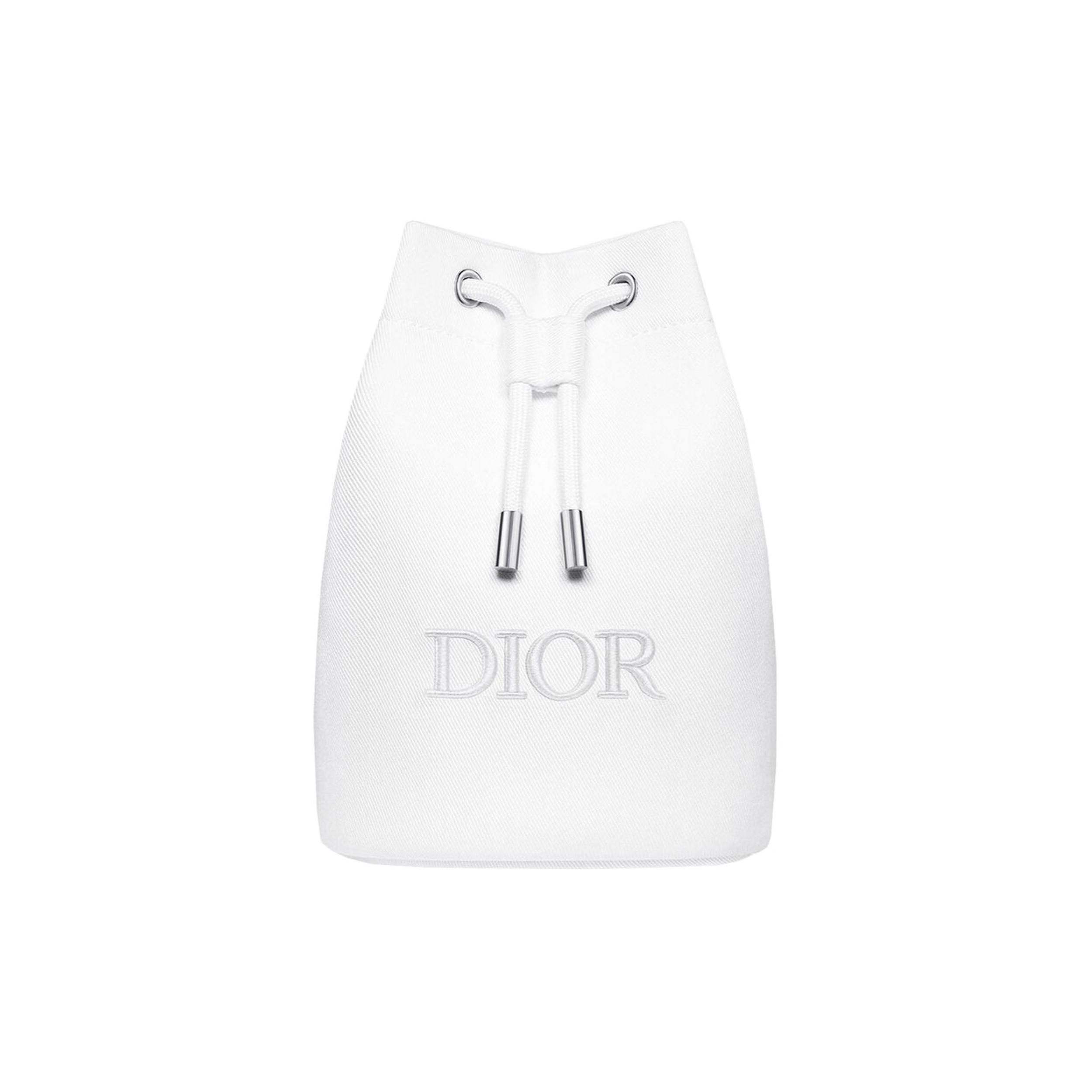 Dior White Drawstring Makeup Bag White Drawstring Makeup Bag