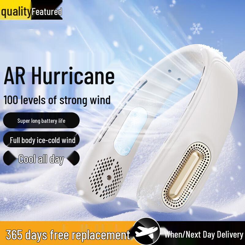 Portable Bladeless Neck Fan with 100-Speed Control