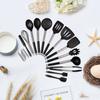 Shumeifang 14-Piece Kitchen Utensil Set, Heat-Resistant Silicone, Food Safety Certified, FDA Approved, Safe and Secure, Includes Storage Rack and S-Ho
