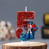 Handmade High-Quality Transformers Cartoon Cake Candle for Children's Birthday