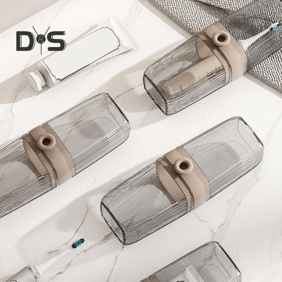 Travel Soap Case with Toothbrush Box Leakproof Easy To Clean Bathroom Soap Container with Lid Portable Bar Soap Holder