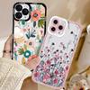 Flower Phone Case For iPhone 11 Case iPhone 13 12 14 15 Pro Max 12 13 Mini XR XS X 7 8 15 Plus SE 2020 Soft Silicone Back Cover