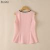 ZANZEA Women Casual V-Neck Summer Sleeveless Vest Tops