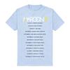 Maroon 5's 2026 "LOVE IS LIKE" Global Tour Schedule T-shirt Round Neck Cotton Short Sleeve Tshirt Summer Aldult Unisex Tee Top