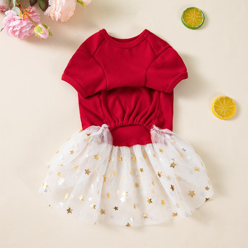 1pcs Christmas Winter Pet Clothes Two-Leg Dress for Dogs Cats Polyester Fabric Holiday Outfit Dog Decoration Supplies