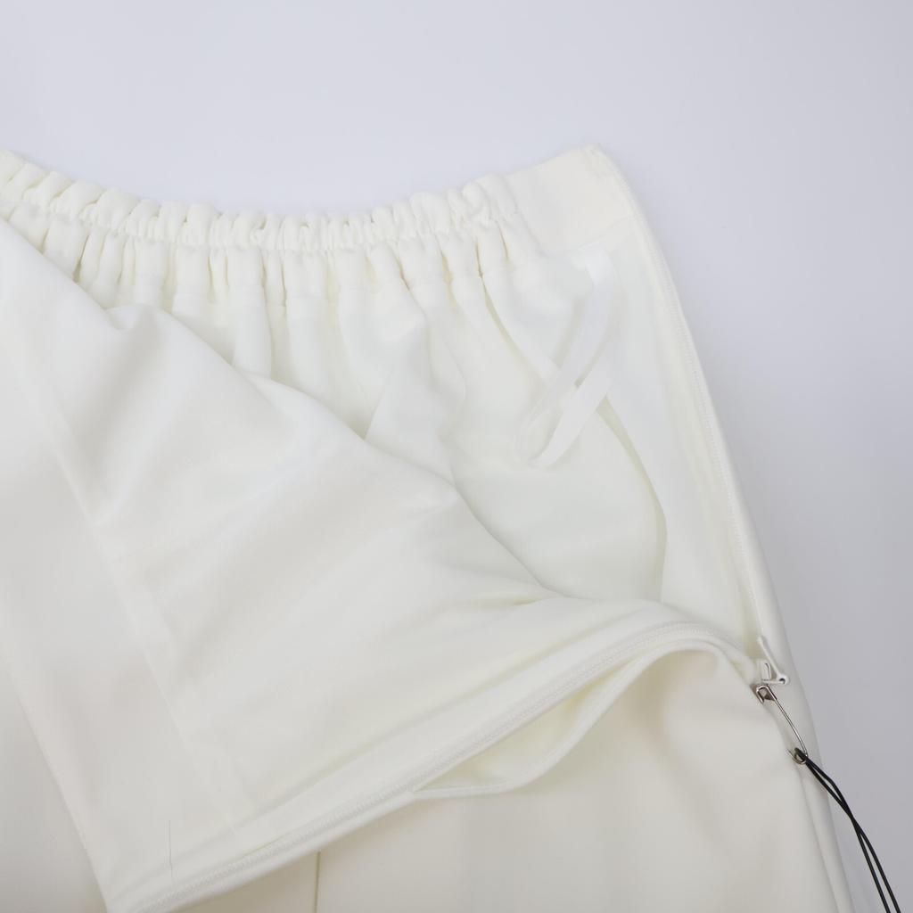 FOXEY NEW YORK White Pleated Paxton Skirt 42627 Skirt 38 whiteUsed