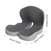 L-Shaped Integrated Seat Cushion Memory Foam Cushion with Lumbar Support Back And Seat Cushion for Tailbone Pain Relief