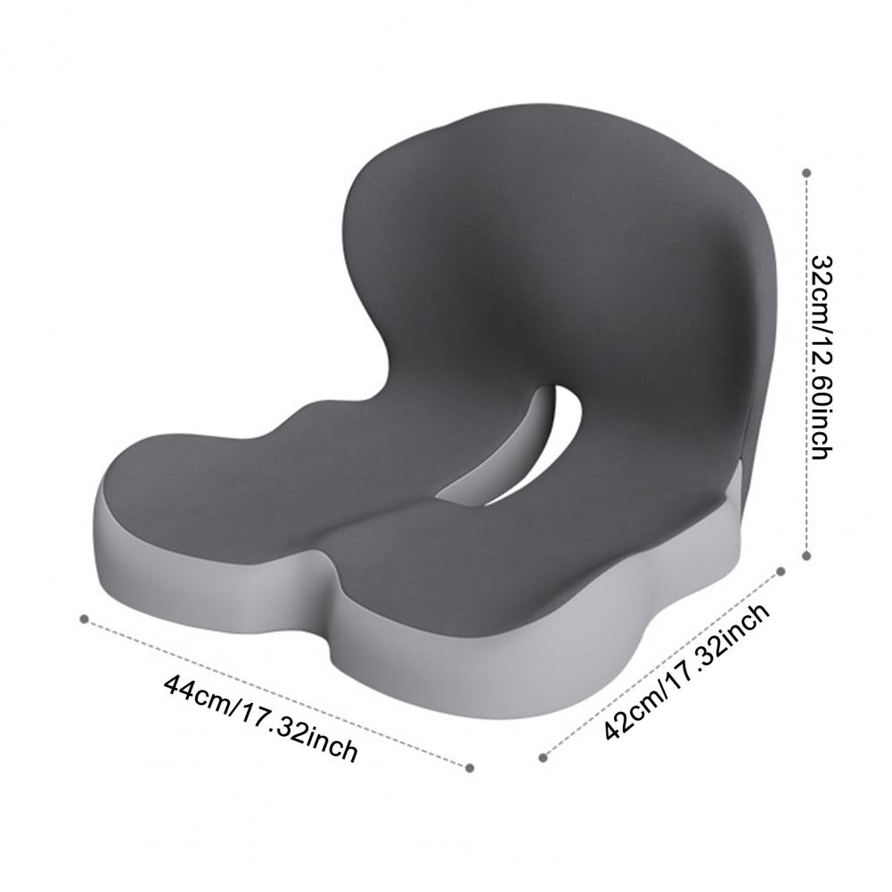 L-Shaped Integrated Seat Cushion Memory Foam Cushion with Lumbar Support Back And Seat Cushion for Tailbone Pain Relief