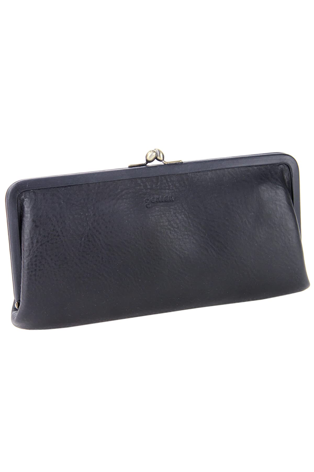 

Genten Long Clasp Wallet Genuine Leather Navy GE-40549-86 Women s Темно-синій