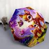 1pc Enchanted Forest with Deer and Butterflies Umbrella with Plastic Handle, Suitable for All Seasons Outdoor PT399