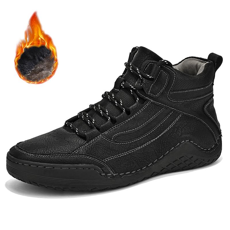 New Winter Warm Men Snow Boots High Quality Comfortable Men's Ankle Boots Winter Plush Warm Men Shoes Outdoor Casual Sneakers
