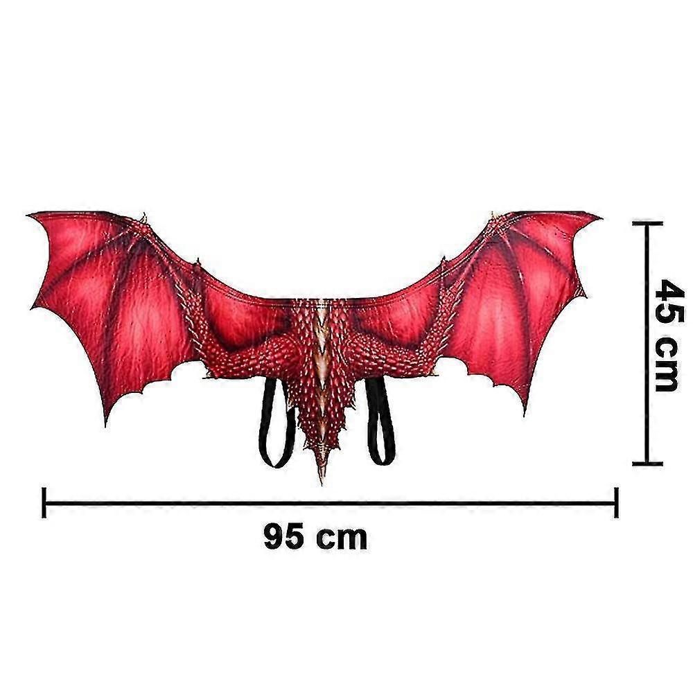 Adult Non-woven Dragon Wings Cosplay Props-red
