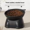 Large Capacity Cat Food Bowl Plastic Elevated Cat Bowl Anti-Spill Pet Water Bowl for Cats