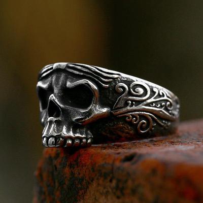 Nieuwe stijl Calvarium schedel herenring punk gothic cool sieraden cadeau
